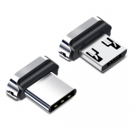 FONKENi magnetkaabli adapteripea tolmupistiku laadimispistiku n&auml;pun&auml;ited iPhone'i mikro-USB-t&uuml;&uuml;pi C jaoks Micro Plug+Type-C Plug