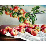 5D teemantmaal Apple teemanttikandid ristpistes kivist mosaiikmaal 20X30CM