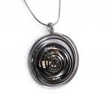 Les Tr&eacute;sors De Lily [J8083] - Collier cr&eacute;ateur 'Scarlett' gris hall