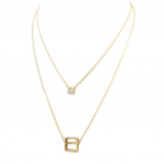 7bis [P3894] - Collier artisanal 'Boho' dor&eacute; (2 rangs) kuld