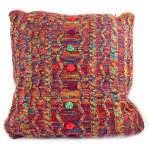 Desigual [M2926] - Coussin cr&eacute;ateur 'Desigual' rouge multicolore (44x44 cm) punane