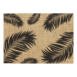 Les Tr&eacute;sors De Lily [Q4141] - must beež 'Jungle' kotiriie alusmatt - 42x30 cm beež