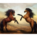 T&auml;ielik 5D-teemantmaal joonisfilm Loomade hobune Mosaiik Tikand Ristpistes Kodukaunistus K&auml;sitsi valmistatud 25x30cm