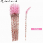Uus Crystal Eyelashes 50 tk Teemantvarrega hari Ripsmetu&scaron;&scaron; Wands Aplikaator Kosmeetiline Hari &Uuml;hekordne