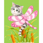 Teemantmaaling 3D DIY Teemanttikandid Seinakleebised Teemantidega Tikand Liblikad Kassililled Kodukaunistus 20X30CM