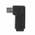 90 vasaku ja parema nurga all olev mini-USB 5-kontaktiline naissoost-mikro-USB isase andmes&uuml;nkroonimisadapter