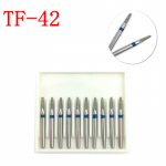 10 tk hambaravi teemantpuurid FG 1,6 mm kiired puurid suure kiirusega k&auml;siinstrumendi keskmise suurusega hambaravi materjalidele TF-42