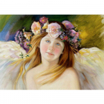 Ruut/&uuml;mmargune teemant 5D Teemant Ingel T&uuml;drukule Tikand Ristpistes Teemantmosaiikmaal Dekoratsioonikingitus Full Square (20X30CM)