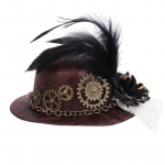 Uus Halloweeni gooti stiilis minitopsk&uuml;bar Steampunk Gears kettsulg Cosplay juukseklamber