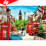 5D teemantmaal Hunt Pilt kivist t&auml;ispuuritud ruudukujuline &uuml;mmargune teemanttikandid loom mosaiikpuu maastik Ristpistes kodukaunistus Full Round 20X30CM punane