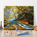 Numbrid &Otilde;limaal Kunst Digitaalne &Otilde;limaal Kodukaunistus L&otilde;uend DIY V&auml;rv numbrite j&auml;rgi 40x50cm no frame