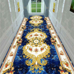 Kvaliteetne kuldne teemant sametvaip 3D prinditud vaip elutuba suure pindalaga vaibad Magamistoa vaip Moodne kodu salongivaip 80x200cm
