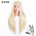 Leeonsi professionaalne koolituspea koos juuksetreeningu peaga Juuksepraktika pea soengute jaoks Juuksuri koolituspea