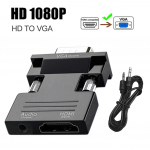 HD 1080P adapter VGA-HDMI-/HDMI-VGA-muundur HDMI-emane-VGA-m&auml;ngija heliga arvuti s&uuml;learvuti s&uuml;learvuti HDTV-projektori jaoks