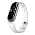 L&auml;bipaistev rihm Xiaomi Mi Band jaoks 6 5 4 3 Pehme randmek&auml;ev&otilde;ru Mi Bandile 3 4 Mi Band 5 6 Kahev&auml;rviline asendusrihm Mi Bandile 6 3 4 5 For Mi Band 3 4 valge