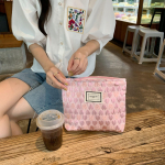 1 tk naiste lilleline kosmeetikakott, suur lilleline meigikott