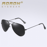 AORON Fashion Polarized P&auml;ikeseprillid Klassikalised S&otilde;idu P&auml;ikeseprillid Metallraamiga Peegel-L&auml;&auml;tsega P&auml;ikeseprillid Meestele Naistele Kingitused Black Frame must