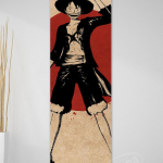 Prinditud l&otilde;uend Jaapani animatsiooniplakat &uuml;hes t&uuml;kis kodukaunistus Lufei seinamaalingud Zorro seinakunstiteosed 60cm&times;170cm NoFrame
