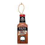 Les Tr&eacute;sors De Lily [A1597] &ndash; humoorikas puidust pudeliavaja  Bottle  (Isa &otilde;lu &ndash; magus ja v&otilde;imas! ) - 20x7 cm pruun