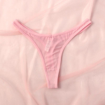 &Otilde;mblusteta stringid naistele Tiny Tangas Seksikas stringi naistepesu Naise l&auml;bipaistev v&otilde;rk stringid Pehme T-selja G-string L