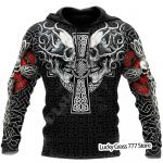 Kevad-s&uuml;gis Meeste Pusad Pusa 3D Prindiga Reaper Skull Ingel Ja Deemon Mees Riietus Mood vabaaja Pullover Kampsun Meeste XXL