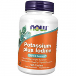 Jood kaaliumjodiidist, Potassium Plus Jood, Now Foods 180 tab (36128412) 180tab
