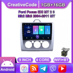 Juhtmeta autostereo raadio Carplay for Ford Focus Mk2 Mk3 2004-2011 Android Car Multimeedia Videopleier GPS Navigatsioon WIFI 2+32GB 1+16GB,B