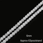 Kristallklaashelmed popkorni helmed lahtised vahehelmed isetegemise ehete k&auml;ev&otilde;rude kaelakee valmistamiseks 6mm 63pcs valge