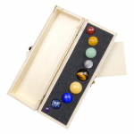 Isikup&auml;rastatud peamine p&auml;ikeses&uuml;steem 9 planeeti looduslikust v&auml;&auml;riskivist kera puidust alusega kinkekarbi t&ouml;&ouml;laua kaunistused kodusisustus One Size