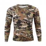 Meeste r&otilde;ivad S&uuml;gisene kevade pikkade varrukatega taktikaline kamuflaažiga T-s&auml;rk Quick Dry Military USA armee v&otilde;itluss&auml;rgid S