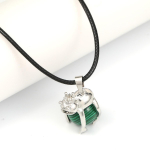 Naiste kaelakee Looduslikust kivist ahhaat/roosa kvarts Sika-hirve ripats, nahast ketid, v&otilde;lusid naistele, armastavad romantilist kingitust Rose Quartz