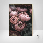 Lilled Plakatid Pildid Plakatid L&otilde;uend Kunst P&otilde;hjamaade Dekoratsioon Roosa seinakunst Kodukaunistus Pojeng Elutuba Moodne kunst Maalid 21X30cm No Frame