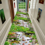 Klassikaline Euroopa fuajee pikk esik trepp Luksuslik vaiphall Sissep&auml;&auml;s Kodukaunistus Koridor Vahek&auml;ik Kohandatav W120*H200CM