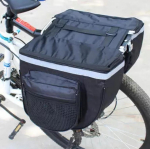 Veekindel jalgratta tagumise istme riiuli k&uuml;lgpaketid Topeltpangakott Bicycle bag must
