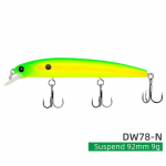 92mm 9g ujuvp&uuml;&uuml;gilant k&otilde;va s&ouml;&ouml;t Minnow landid kalap&uuml;&uuml;gi vooblerid pika heitega jerkbait s&ouml;&ouml;t kolm konksu