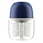 1 komplekt 350 ml k&uuml;&uuml;slaugupurustaja eemaldatav, t&ouml;&ouml;j&otilde;us&auml;&auml;stlik, h&otilde;lpsasti kasutatav elektriline mini juhtmevaba k&uuml;&uuml;slauguveski Ingveri purustaja k&ouml;&ouml;gividin 350ml tumesinine v&auml;rv