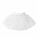 Laste t&uuml;drukute balletitantsu Tutu seelik Klassikaline elastne v&ouml;&ouml;koht 4 kihiga v&otilde;rkk&uuml;&uuml;nist seelik Laste balletiharjutuse trikoo tantsukleit 1-6 Years valge