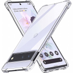 Paks l&auml;bipaistev p&otilde;rutuskindel silikoonist telefoni&uuml;mbris Google Pixel 7 Pixel 7 Pro Pixel 6A 6 Pro Pixel 6 objektiivikaitse&uuml;mbrise tagakaas Google Pixel 6 puhas