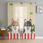 Armastuslilled Tekstuur Liblikas L&auml;bipaistev kardin elutuppa Magamistoa Voile Drape K&ouml;&ouml;k Aken T&uuml;llkardinad Kodu Essentials 1 PCS W100XH250cm