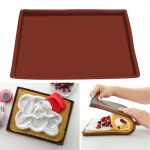 Mittenakkuv silikoonist Bakken Mat Pad Zwitserse Roll Bakplaat Rolling Deeg Mat Grote Maat Voor Cake Cookie Macaron Mat Pad Small Size