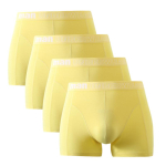 4 t&uuml;kki Meeste aluspesu Bokserid V&auml;rvilised l&uuml;hikesed p&uuml;ksid poiste alusp&uuml;ksid alusp&uuml;ksid suur suurus ML XL 2XL 3XL 4XL 5XL 6XL 7XL M beige