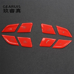 For BMW M3 M4 F80 F82 F83 4 Series 3gt Car Steering Wheel Button Switch Buttons repair Cover Stickers Trim Interior punane