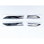 Car Styling For vw's New Tiguan  2022 Door Handle Sticker Chrome Bright Black Handle Paste badge-2pcs gray