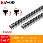 KAWOO 1tk auto klaasipuhasti tera sisestus kummiriba (T&auml;itke uuesti) 8mm/6mm pehme 14 16 17 18 19 20 21 22 24 26 28 Width 6mm