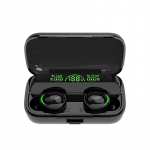 Uued juhtmevabad k&otilde;rvaklapid Bluetooth V5.3 TWS juhtmevabad k&otilde;rvaklapid LED-ekraan koos 1200 mAh toitepanga peakomplekti ja mikrofoniga must