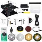 200W 110mm t&auml;ppislauasae minipingisae komplekt isetegemine puidut&ouml;&ouml;tlemine hobimudel k&auml;sit&ouml;&ouml; l&otilde;ikeriist ketassae tera nurgajoonlaud