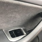 For Tesla Model 3 Y 2017-2023 Car Door Sliver stainless steel Armrest window lift button switch panel cover gray