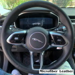Kohandatud DIY auto rooliratta punutise kate, 100% sobib Jaguar XF XJL XE F-PACE F-TYPE auto salongi lisatarvikutele A