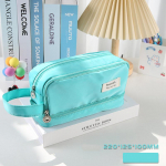 Suure mahutavusega pliiatsikotid Esteetilised kooli&uuml;mbrised T&uuml;drukutele Kawaii Kirjatarvete Hoidikott Lastele Pliiatsikarp &Otilde;pilastele Koolitarbed lilla
