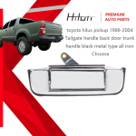 69090-0K060 Kroomitud metallist tagaluugi tagav&auml;rava v&auml;limine k&auml;epide sobib Toyota Hilux Vigo 2004-le - gray